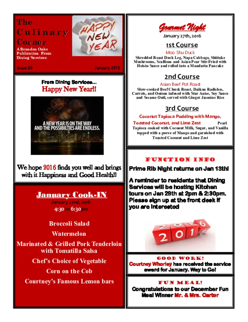 PDF Newsletter of Brandon Oaks, , , , , Roanoke, VA - 23179-C01593^1-2016-culinary-corner^1_pg