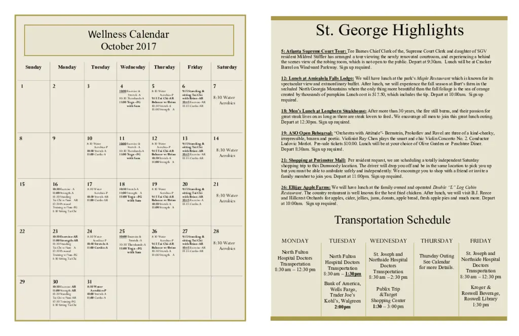 PDF Newsletter of St. George Village, , , , , Roswell, GA - 24320-C01632^sgv_newsletter_oct_2017^2_pg