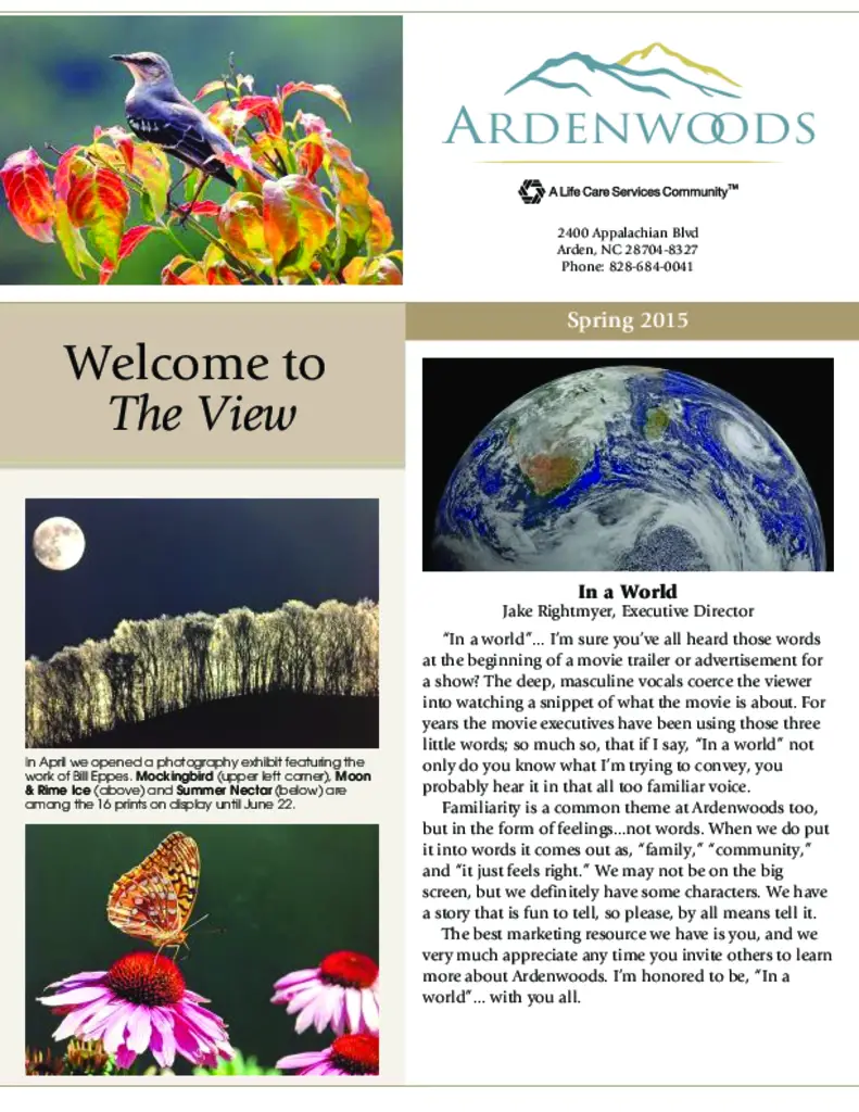 PDF Newsletter of Ardenwoods, , , , , Arden, NC - 24712-C01664^DZ-954_June-2015_Newsletter_1432687638788^4_pg