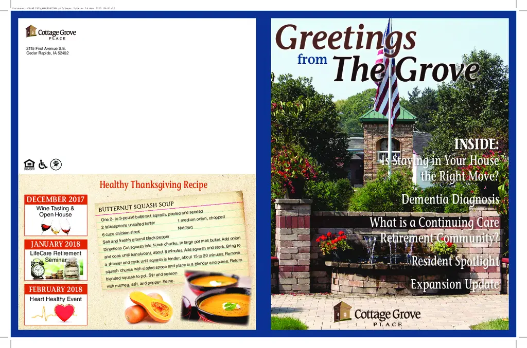PDF Newsletter of Cottage Grove, , , , , Cedar Rapids, IA - 25046-C00139^november-2017-newsletter^2_pg