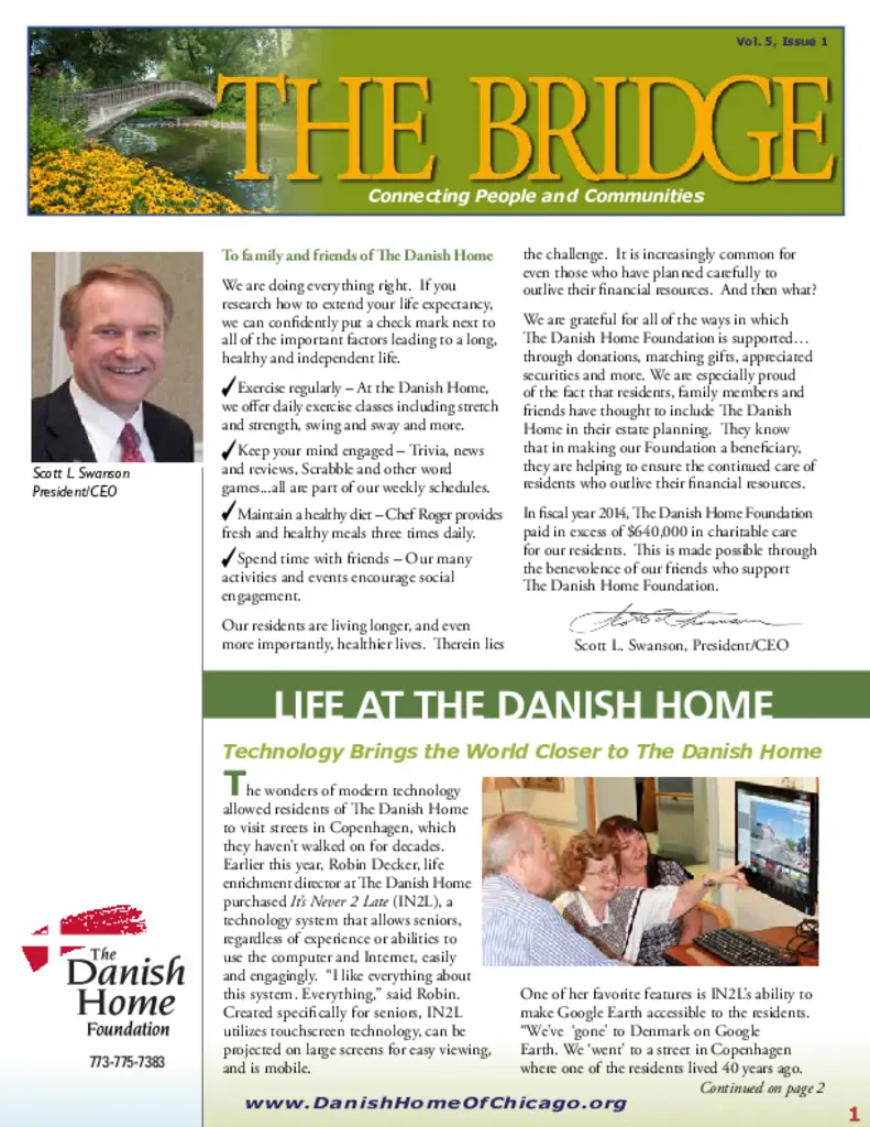 PDF Newsletter of The Danish Home of Chicago, , , , , Chicago, IL - 25478-C00153^Bridge-8-15-singles^4_pg