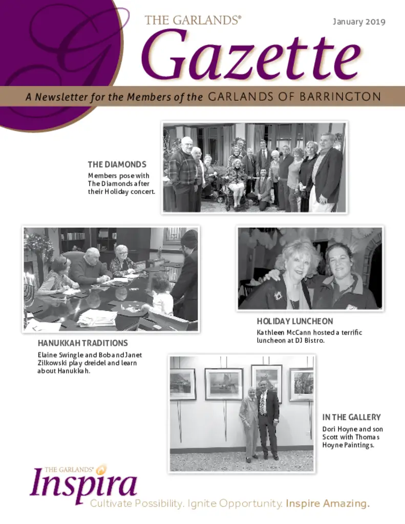 PDF Newsletter of The Garlands, , , , , Barrington, IL - 27215-C00191^Jan-19-Gazette^16_pg