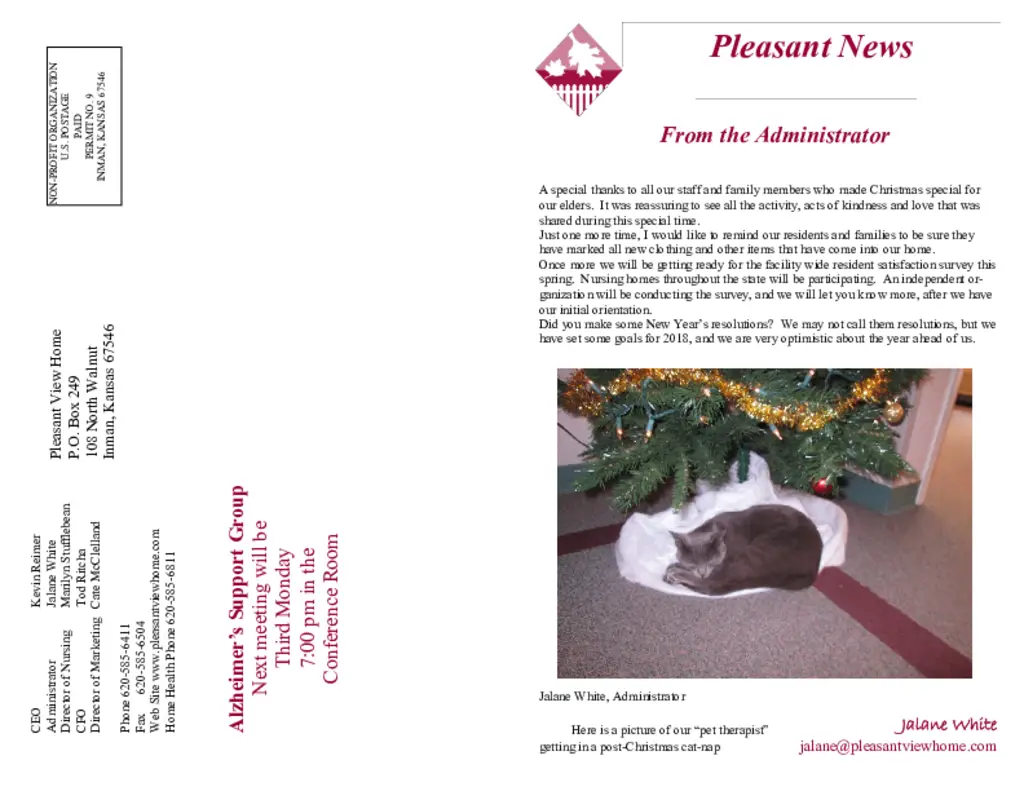 PDF Newsletter of Pleasant View Home, , , , , Inman, KS - 28394-C00239^januarynewsletter2018^19_pg