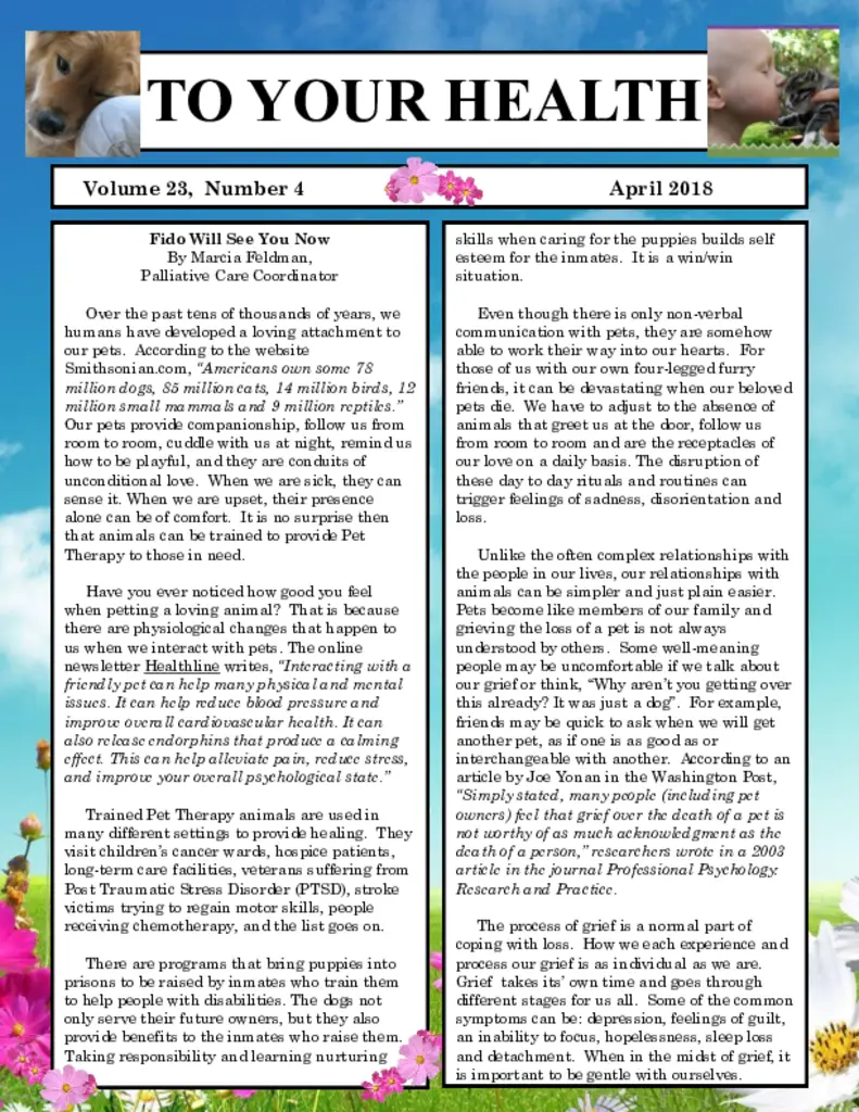 PDF Newsletter of Carleton Willard Village, , , , , Bedford, MA - 28876-C00257^Newsletter-April-2018^2_pg