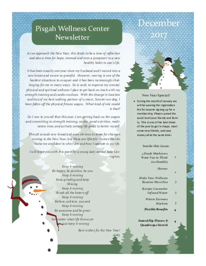 PDF Newsletter of Pisgah Valley, , , , , Candler, NC - 32078-C00344^December-Newsletter-2017^4_pg