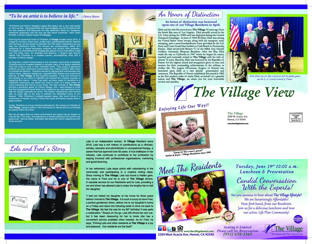 PDF Newsletter of The Village Hemet, , , , , Hemet, CA - 3350-C00038^TV-June-Newsletter-2018^2_pg