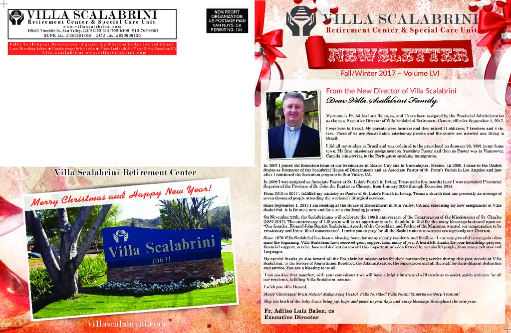 PDF Newsletter of Villa Scalabrini, , , , , Sun Valley, CA - 3359-C00040^villa-news-12-2017-small^4_pg