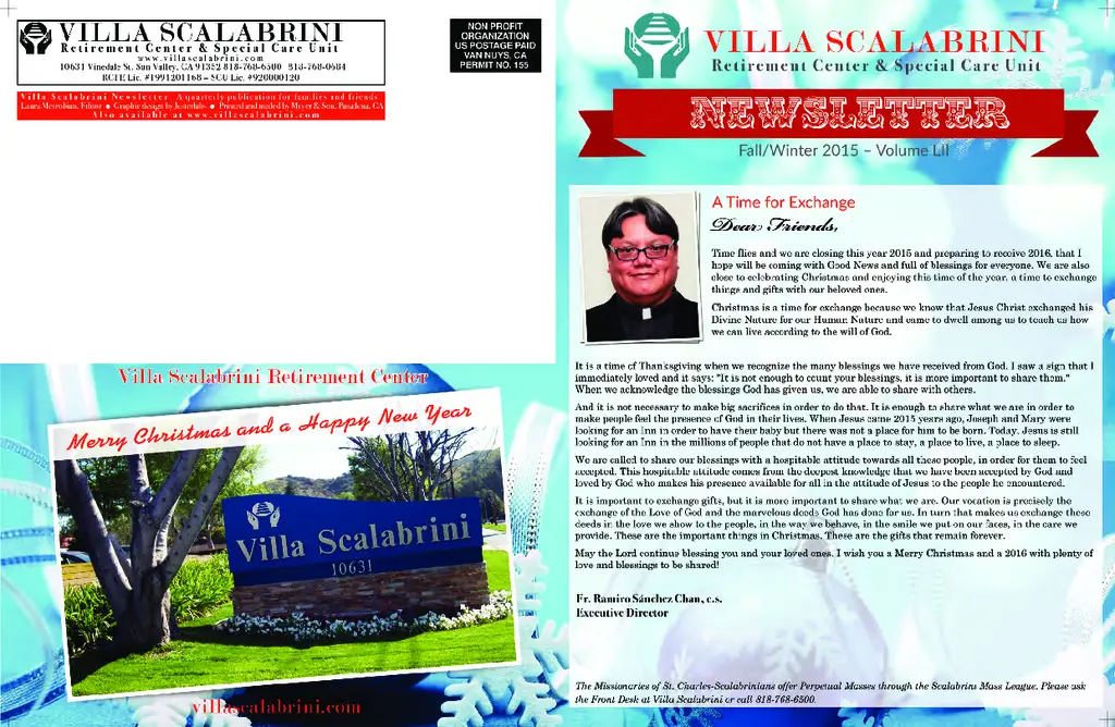 PDF Newsletter of Villa Scalabrini, , , , , Sun Valley, CA - 3360-C00040^winter-newsletter2016^4_pg