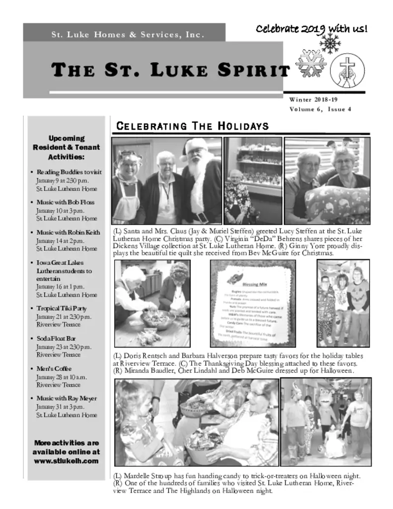 PDF Newsletter of St. Luke Homes Services, , , , , Spencer, IA - 36693-C00703^winter2018newsletter^10_pg