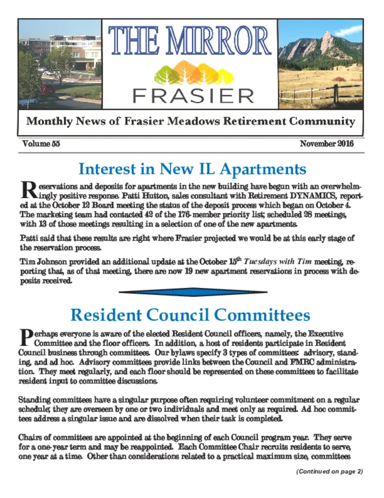 PDF Newsletter of Frasier Meadows, , , , , Boulder, CO - 3674-C00054^Mirror-11