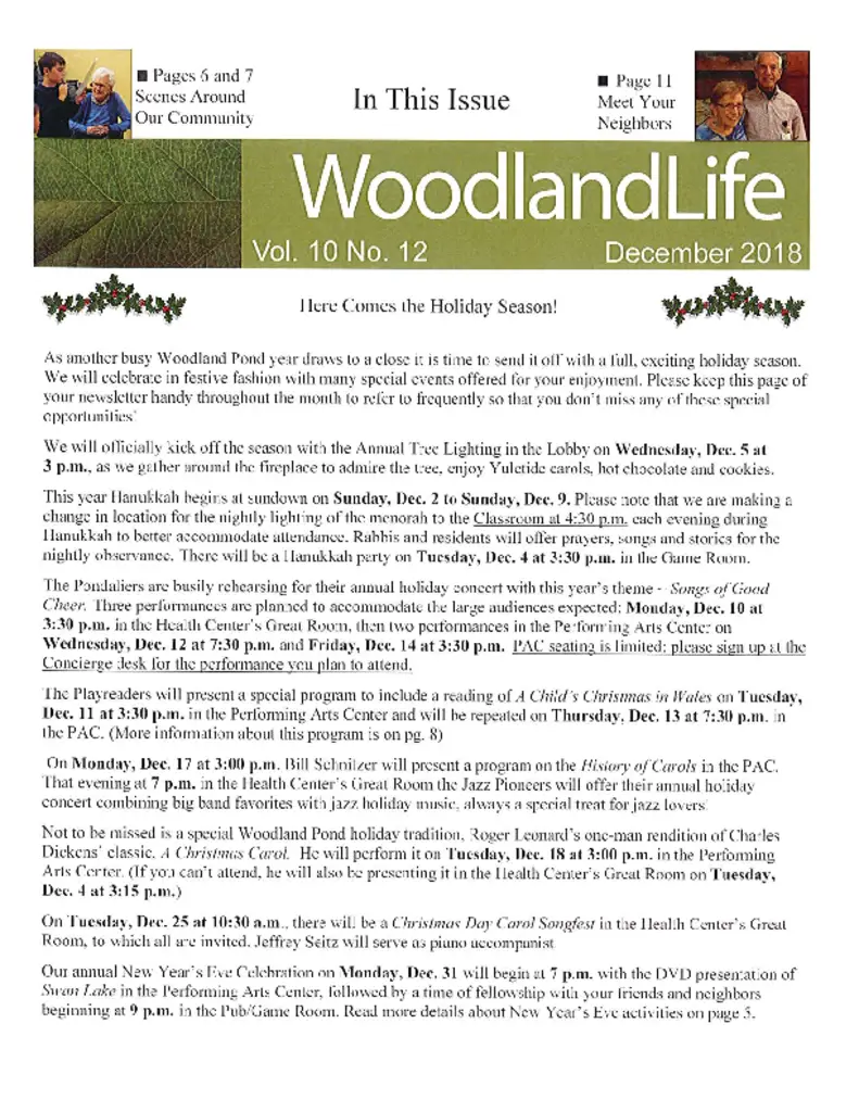 PDF Newsletter of Woodland Pond at New Paltz, , , , , New Paltz, NY - 37188-C00394^Dec2018-IL-Newsletter^12_pg