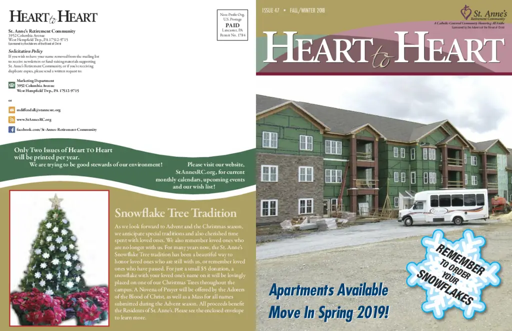 PDF Newsletter of St. Annes Retirement Community, , , , , Columbia, PA - 40727-C00498^Heart-to-Heart-Newsletter-R6349^6_pg