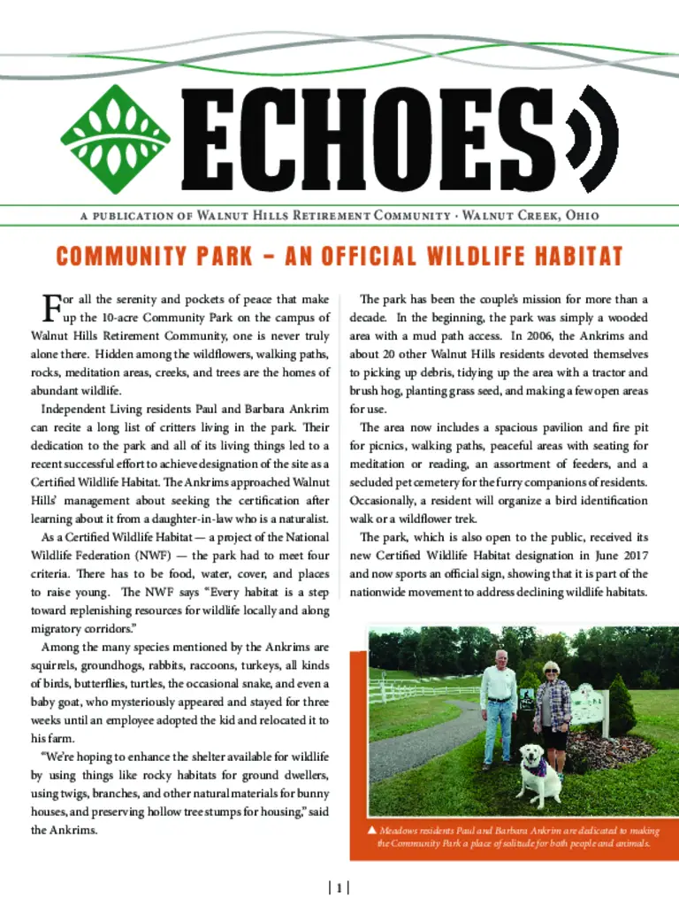 PDF Newsletter of Walnut Hills, , , , , Walnut Creek, OH - 40987-C00638^September-Echoes-Newsletter2^6_pg