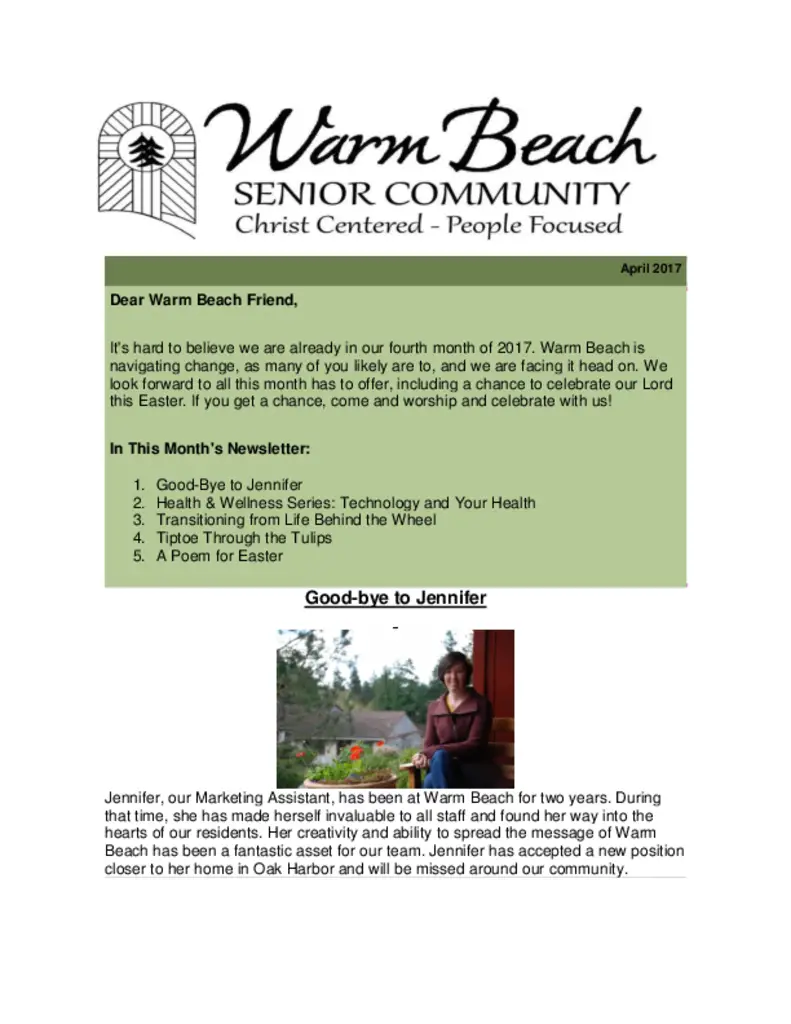PDF Newsletter of Warm Beach, , , , , Stanwood, WA - 42287-C00612^Constant-Contact-April-1^6_pg
