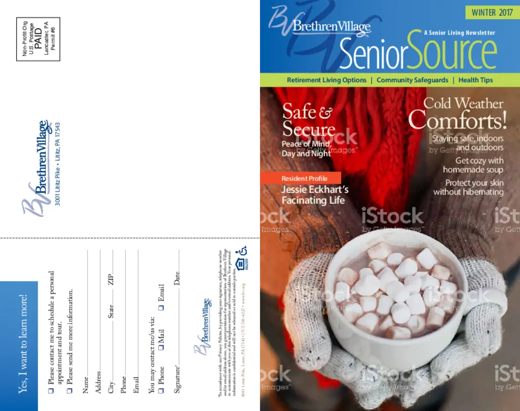 PDF Newsletter of Brethren Village, , , , , Lancaster, PA - 42635-C00516^senior-source-winter-2018^7_pg
