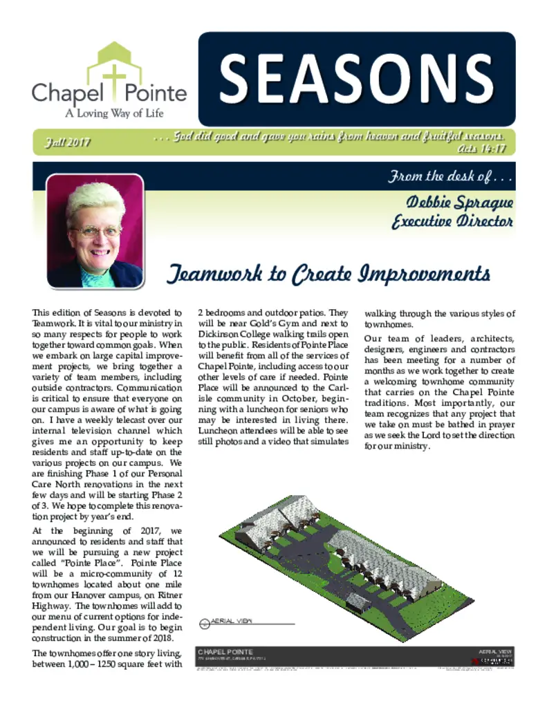PDF Newsletter of Chapel Pointe, , , , , Carlisle, PA - 42715-C00518^Seasons_-_Fall_2017^8_pg