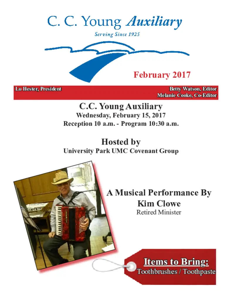 PDF Newsletter of C.C. Young, , , , , Dallas, TX - 44073-C00580^2017-Feb-Newsletter^11_pg