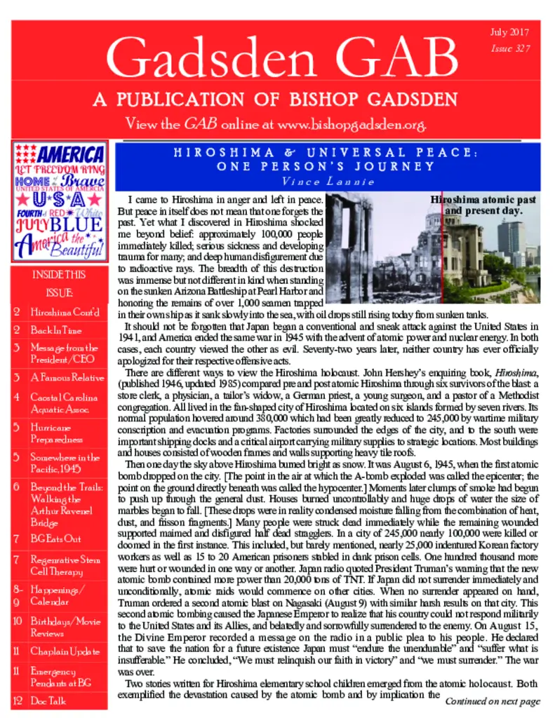 PDF Newsletter of Bishop Gadsden, , , , , Charleston, SC - 45101-C00546^July-Part-One^6_pg