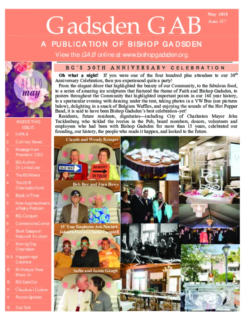 PDF Newsletter of Bishop Gadsden, , , , , Charleston, SC - 45112-C00546^MAY-GAB-2^12_pg