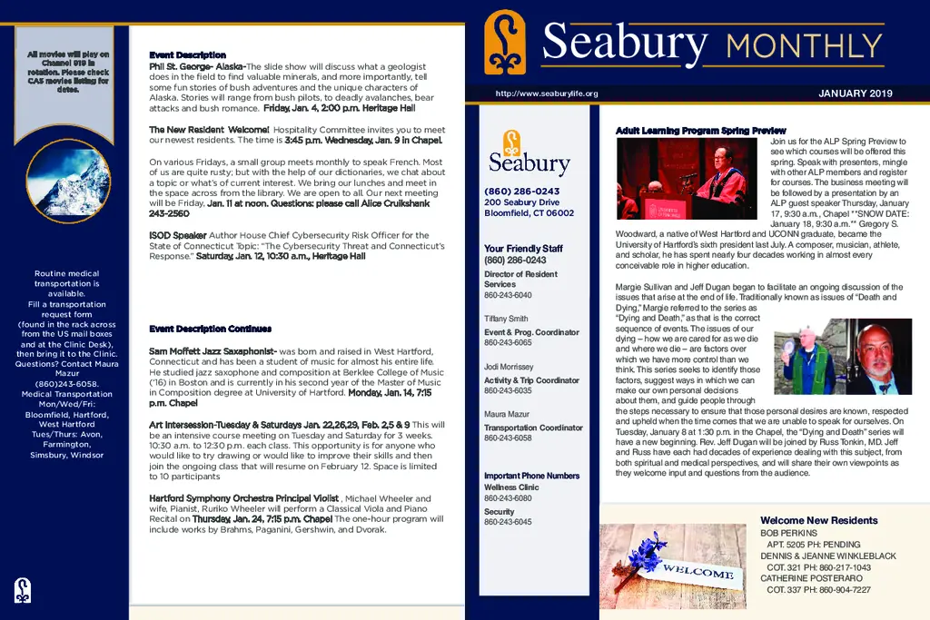PDF Newsletter of Seabury, , , , , Bloomfield, CT - 4687-C00064^SeaburyMonthlyJanuary2019^2_pg