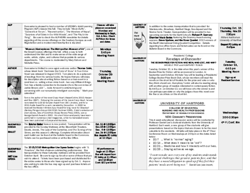PDF Newsletter of Duncaster Retirement Community, , , , , Bloomfield, CT - 4756-C00066^newsletter^3_pg