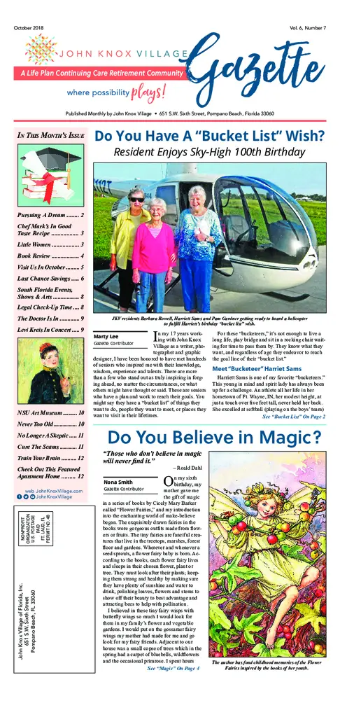 PDF Newsletter of John Knox Village, , , , , Pompano Beach, FL - 4980-C00071^9-22-18-october-2018-gazette-web-edition2^11_pg