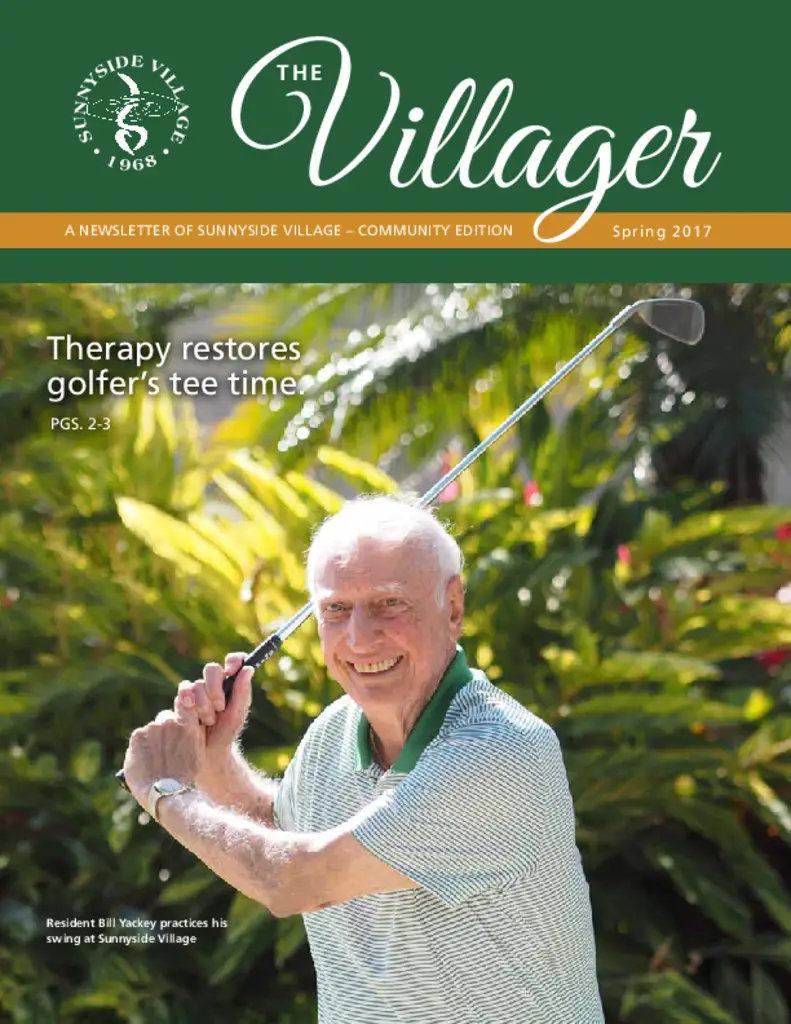 PDF Newsletter of Sunnyside Village, , , , , Sarasota, FL - 5036-C00074^SV_00_Villager_Spring17_FIN-online-1^10_pg