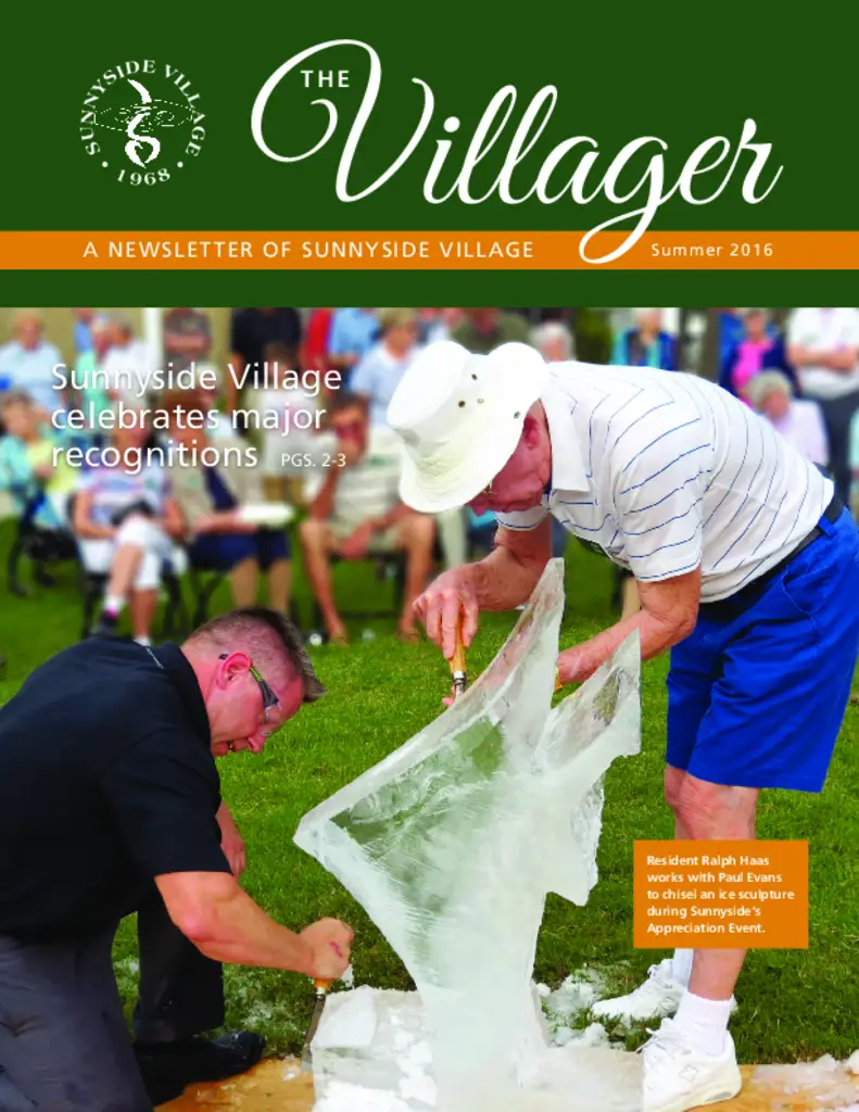 PDF Newsletter of Sunnyside Village, , , , , Sarasota, FL - 5037-C00074^SV_009_Villager_Summer16_webFIN^8_pg
