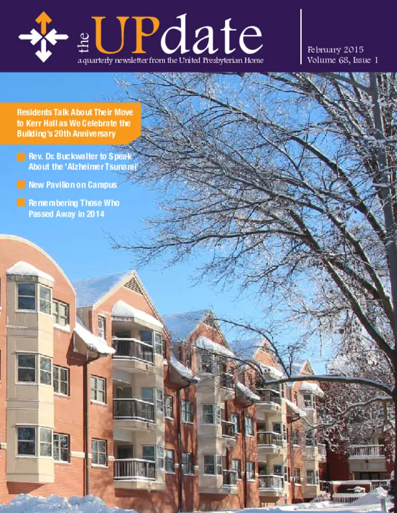 PDF Newsletter of United Presbyterian Home, , , , , Washington, IA - 7043-C00135^Winter-2015_spreads^5_pg