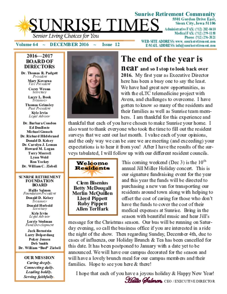 PDF Newsletter of Sunrise Retirement, , , , , Sioux City, IA - 7125-C00137^12_December-R6106^8_pg