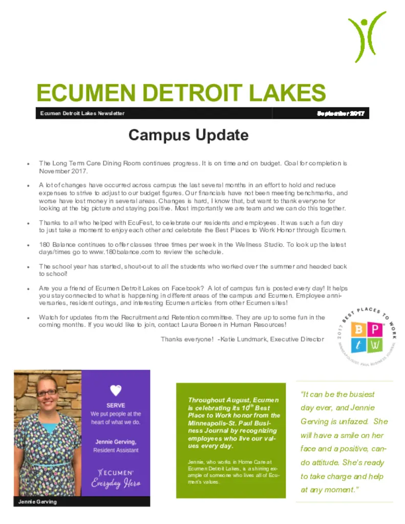 PDF Newsletter of Ecumen Detroit Lakes, , , , , Detroit Lakes, MN - 8585-C00911^September_Newsletter^2_pg
