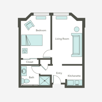 Floorplan of Aegis Living of Fremont, Assisted Living, Fremont, CA 1