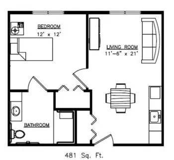 Floorplan of Arborwood Lodge, Assisted Living, Wisconsin Rapids, WI 1