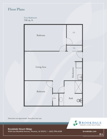 Floorplan of Brookdale Desert Ridge, Assisted Living, Phoenix, AZ 4