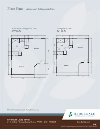 Floorplan of Brookdale Geary Street, Assisted Living, Memory Care, Albany, OR 5