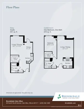 Floorplan of Brookdale Glen Ellyn, Assisted Living, Glen Ellyn, IL 6