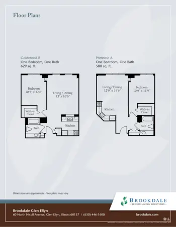 Floorplan of Brookdale Glen Ellyn, Assisted Living, Glen Ellyn, IL 7