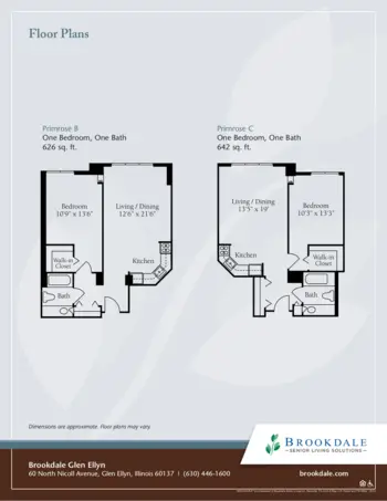 Floorplan of Brookdale Glen Ellyn, Assisted Living, Glen Ellyn, IL 8