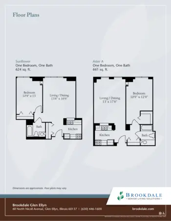 Floorplan of Brookdale Glen Ellyn, Assisted Living, Glen Ellyn, IL 9