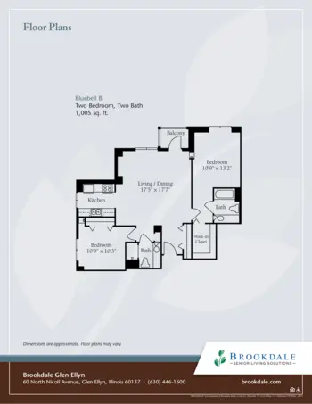 Floorplan of Brookdale Glen Ellyn, Assisted Living, Glen Ellyn, IL 15