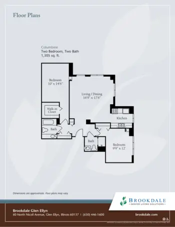 Floorplan of Brookdale Glen Ellyn, Assisted Living, Glen Ellyn, IL 18