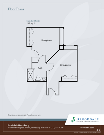 Floorplan of Brookdale Harrisburg, Assisted Living, Harrisburg, PA 2
