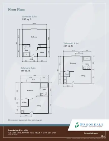 Floorplan of Brookdale Kerrville, Assisted Living, Kerrville, TX 1