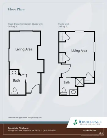 Floorplan of Brookdale Pinehurst, Assisted Living, Pinehurst, NC 1