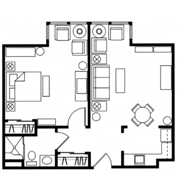 Floorplan of Brooking Park, Assisted Living, Memory Care, Chesterfield, MO 5