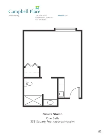 Floorplan of Campbell Place, Assisted Living, Bellefontaine, OH 2