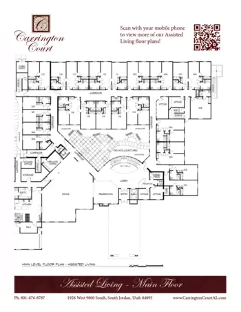Floorplan of Carrington Court, Assisted Living, South Jordan, UT 13