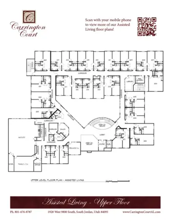 Floorplan of Carrington Court, Assisted Living, South Jordan, UT 6