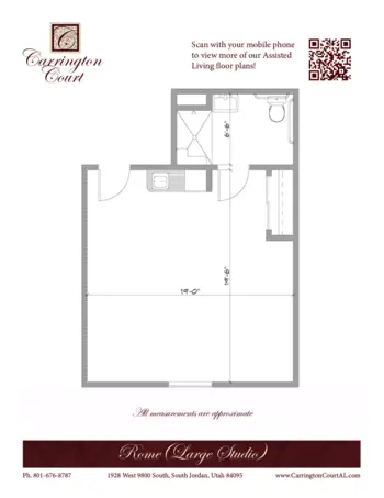 Floorplan of Carrington Court, Assisted Living, South Jordan, UT 11