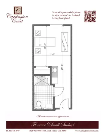 Floorplan of Carrington Court, Assisted Living, South Jordan, UT 10